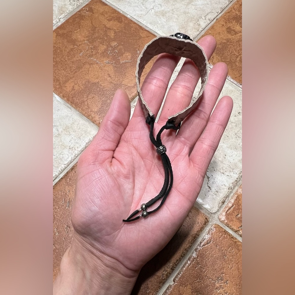 Sandra Ling Python Pave Mini Cuff With Turquoise … - image 5